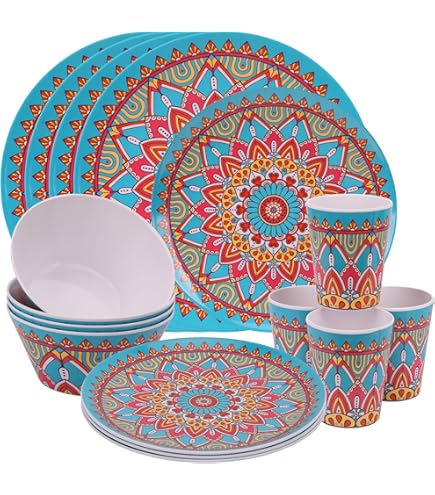 Brunner Set Stoviglie melamina Midday Amadè 12pz Bianco