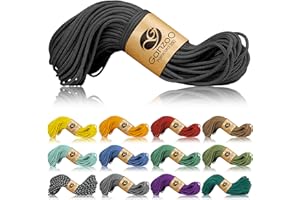 ‎GANZOO Ganzoo Paracord 350 Seil, Nylon Polyester, 2,5mm, Typ 1, 30m Outdoor Schnur, Allzweckseil, Takelung für Armband, Hundehalsband, Hundeleine Knüpfen, Camping Survival