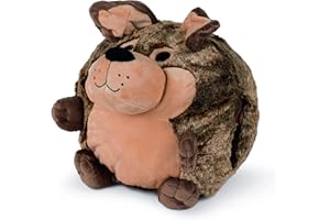 COZY NOXXIEZ - Morbido peluche scaldamani per bambini, animale di peluche come morbido cuscino termico, peluche per letto, auto e casa (cane)