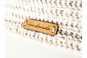 3DP Handmade Etichetta Cuoio Handmade Piana MOD. C2 - Exclusive Engraved Genuine Italian Leather Tags (15 Pezzi - Prime Testo Standard)