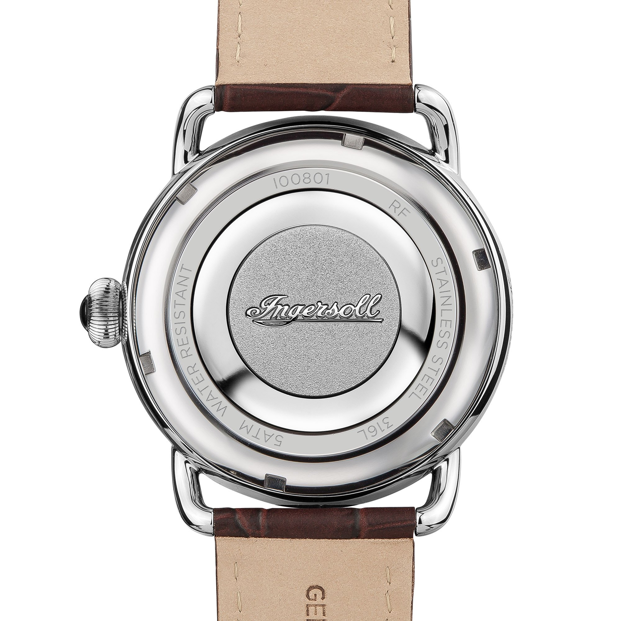 Ingersoll Herren Analog Quarz Uhr mit Leder Armband I00801 – Bild 6