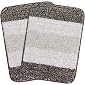 Saral Home Brown Soft Microfiber Anti-Skid Bath Mat (Pack of 2, 35x50 cm)