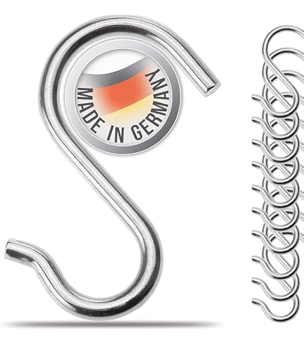 10 Stu00fcck S-Haken Edelstahl Durchmesser 8 Mm