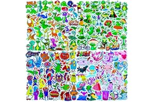 AIRNOGO Pegatinas Infantiles 200 Chulas Pegatinas Animales Dinosaurios Rana, Impermeable Vinilo Stickers, Marcas Pegatinas Decorativas para Botella Agua Ordenador Portatil Maleta Skate Móvil Laptop Libretas