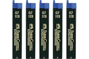 Faber-Castell Faber Castell Super-Polimer 120700 - Minas finas (5 unidades, 0,7 HB)