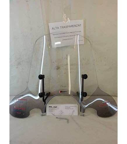 Parabrezza Per Moto FABBRI - TOP ALTO, Trasparente, Per Piaggio Beverly Cruiser 250 (2007-2012)