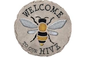 Spoontiques - Gartendekoration - Welcome to Hive Trittstein - Dekostein für den Garten