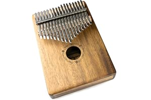 Piano à pouces Kalimba Martin Smith à 17 touches avec notes gravées, étui de protection et marteau d'accordage