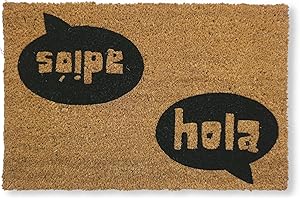 koko doormats Felpudo Entrada casa Originales - Fibra de Coco y PVC, Felpudo Exterior Hola - Adiós, 40x60x1.5 cm - Alfombras Puerta Entrada casa Exterior - Felpudos Originales y Divertidos