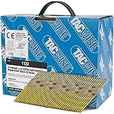 Tacwise 1122 Framing Nails 3.1/90mm, Pack of 2200 | Extra Galvanized, Head to 'D', Smooth Shank Inclined to 34&deg;, in Paper Tap