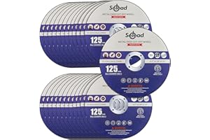 Selead 25 PCS Cutting Discs 125mm Metal and Stainless Grinder Discs 1mm Thin Metal Cutting Discs for Angle Grinder Blue