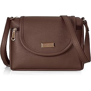 J I ACCESSORIES Women’s Stylish Crossbody Sling Bag – Elegant PU Leather Small Shoulder Purse with Adjustable Strap – Casual & Travel Handbag