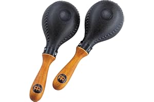 Meinl Percussion Concert Maracas Shaker - 2 Musical Instruments with ergonomic Handle - Plastic, Wood (PM2BK)