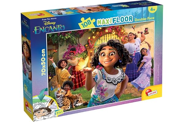Liscianigiochi Disney Puzzle DF Maxi Floor 108 Encanto, 98187, Multicolore