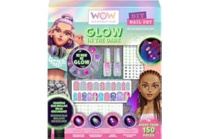 WOW GENERATION - Set de Manicura Infantil para Niña con Uñas Perfumadas y Pegatinas que Brillan en la Oscuridad, Juego Creativo y Regalo Original