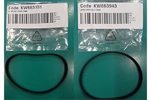 SPARE PARTS KM Kit cinghie di ricambio Kenwood KW663931 KW663943 modelli RPP3M-270-6 RPP3M-255-6