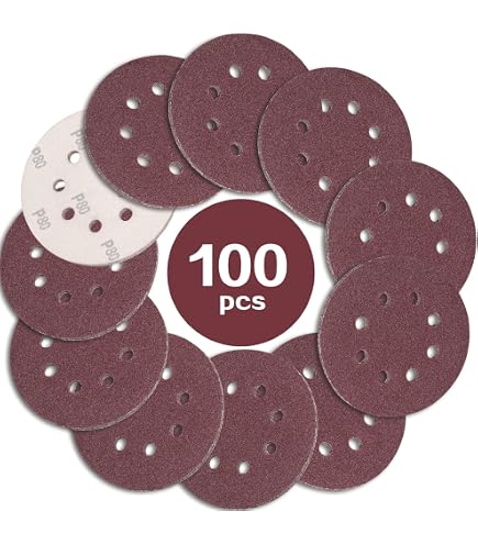 196-Piece Multitool Sanding Plate Kit – 6 Delta Pads + 7 Grits Of Sandpaper (40/60/80/100/120/180/240) For Oscillating Tools
