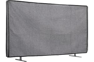 kwmobile Etui ochronne na telewizor kompatybilne z telewizorem 55" - pokrowiec na telewizor zewnętrzny - Ciemnoszara osłona telewizora