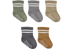 bistyle Bio-Baumwolle Stoppersocken Kleinkinder Baby ABS Antirutsch Socken | Rutschsocken für Neugeborene Jungen Mädchen Tennissocken Sportsocken