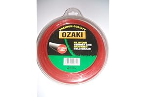 GREENSTAR OZAKI - Bobine Fil Nylon Carré - Longueur 130m - Ø 2,00mm - Matières Vierges - Haute Durabilité - Excellente Tenue À L'Œillet