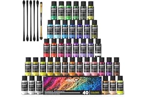 ABOUT LIFE Mica - Polvere epossidica, 40 colori, 5 g, pigmenti cosmetici naturali, adatto per resina epossidica, colore sapone, lucidalabbra, smalto per unghie, produzione di candele, bombe da bagno