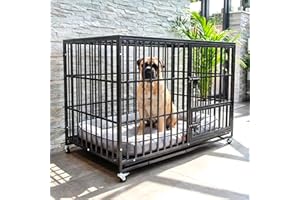 Heavy Duty Dog Cage 49" XL By Cozy Pet Steel Crate Vet Groomers Commercial Use Kennel HDDC03