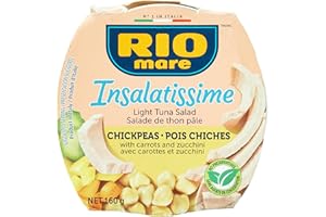 Rio Mare Insalatissime CECI Salade de Thon Pois de Chche aux Courgettes et Carottes Repas Prêt 160 g