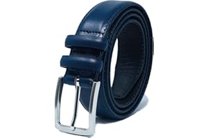 Ashford Ridge Ceinture en cuir à double boucle pour homme 33 mm