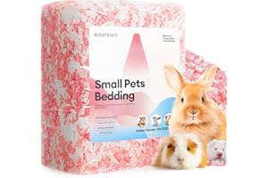 BUCATSTATE Extreme Odour Control Super Absorbent Paper Bedding for Small Animals, Cages, Hamster, Gerbil, Mice, Guinea Pigs, 20 Litre (Pink)
