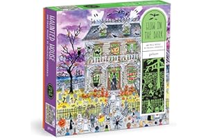 GALISON Michael Storrings Haunted House 500 Piece Glow in the Dark Puzzle