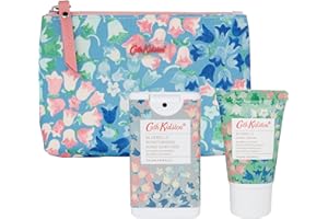 Cath Kidston Beauty Bluebells Cosmetic Pouch | 30ml Hand Cream & 15ml Antibacterial Hand Spray | Cruelty Free & Vegan Friendly