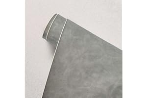 CHANGTSING Patch En Cuir auto-adhésif PU trous de réparation Autocollant Cuir Kit Premiers Soins pour Canapé de Siège de Voiture Meubles Vestes Sac À Main Patch gris clair 20 x 138 cm