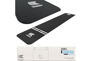TARGET Darts Dart Mat - World Champions/INK/Mod | Dart Oche Mat with Soft Tip and Steel Tip Throw Line Distances | Non Slip Carpet Mats for Floor and Dart Tips Protection | Darts Accessories UK