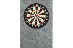 YUMSUR Dart Board Wall Protector Felt Dartboard Surround,Self-Adhesive Dartboard Surround Wall Protection,Dart Board Area Backer Felt Wall Tiles Cork Dart Board Backing