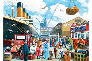 AVEJOYS Jigsaw Puzzles for Adults 1000 Piece Titanic Now Boarding 27.56 x 19.69 Inch Puzzles for Adults Educational Challenge 1000 Pieces Titanic Puzzles