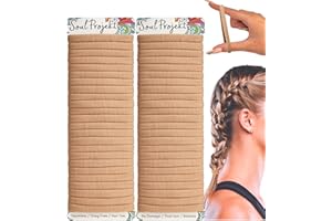 Soul Projekt Paquete de 60 bobinas de pelo rubio oscuro, 4 mm, rellenos de calcetines para mujeres, bobbles rubios para niñas, mujeres y hombres, diadema para mujer, accesorios para el cabello escolar