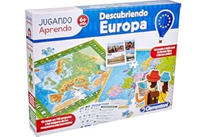 Clementoni Descubriendo Europa, juego educativo a partir de 6 años, juguete en español (55120), Multicolor