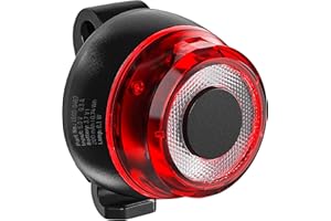 ANSMANN Feu arrière de vélo homologué StVZO avec LED CREE fiable, protégé IPX5, alimenté par batterie, jusqu'à 4 heures d'autonomie, rechargeable via USB, Noir
