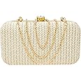 AILTINO Handicraft Beautiful Bling Box womens Clutch Bag Purse For Bridal, Casual, Party, Wedding