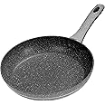 Royalford Frying Pan with Durable Granite Coating | Induction Safe Chef Non-Stick Fry Saute Pan, Aluminium Construction | 3.8MM Induction Bottom, Skillet Stir Pan
