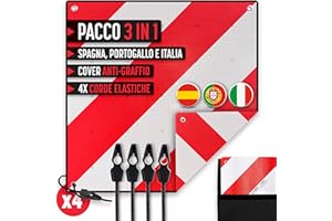 MAGMA Signal Set V20, spagnolo e italiano, omologato, con polipo + copertura protettiva, portabici V20 e carico, flessibile e con protezione antigraffio