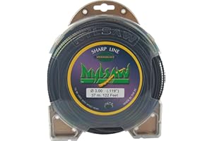 GREENSTAR NYLSAW - Fil Nylon - Ø 3,00mm - L 37m - Fil Haute Performance - Profil en Forme de Lame Dentelée - Coupe Nette Et Précise - Efficace Sur Tous Types De Terrains