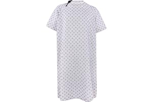 Utopia Care Patient Gown (1Pack) Fits All Sizes Up To 2Xl (47 Inch Long & 66 Inch Sweep) Back Tie
