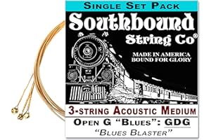 C. B. GITTY Akustischer Medium-saitig Zigarre Box Gitarre Saiten – Low offen G