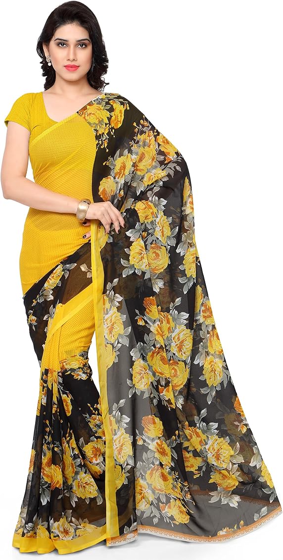 Buy Anand Sarees Georgette Saree with 