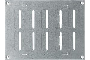 STEINBERG14 200x150mm Regolabile Griglia di Ventilazione in Metallo Zincato - Griglie D'Aerazione con Lamelle Richiudibili