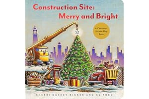 Construction Site: Merry and Bright: A Christmas Lift-the-Flap Book (Goodnight, Goodnight Construction Site)