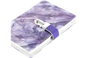 ZXHQ Carnet de Notes Carnet Secret fille Journal intime avec code pour Adulte garçon femmes, en PU Cuir Bloc-notes Pour Bureau, Cartes Porte-stylo, Taille 215x150mm Style 3