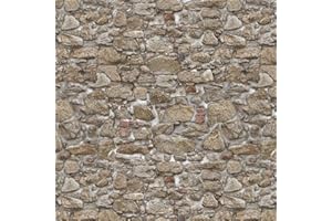 MyTinyWorld Pack of 5 Dolls House Bright Mixed Size Course Grain Stone Paper Sheets