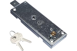 Prefer B.551.0810 Serrure pour porte basculante, à cylindre fixe, poinçonnée